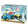 Ecoiffier Porteur Tracteur avec Remorque et Tondeuse Multicolore