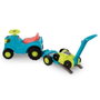 Ecoiffier Porteur Tracteur avec Remorque et Tondeuse Multicolore