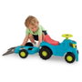 Ecoiffier Porteur Tracteur avec Remorque et Tondeuse Multicolore