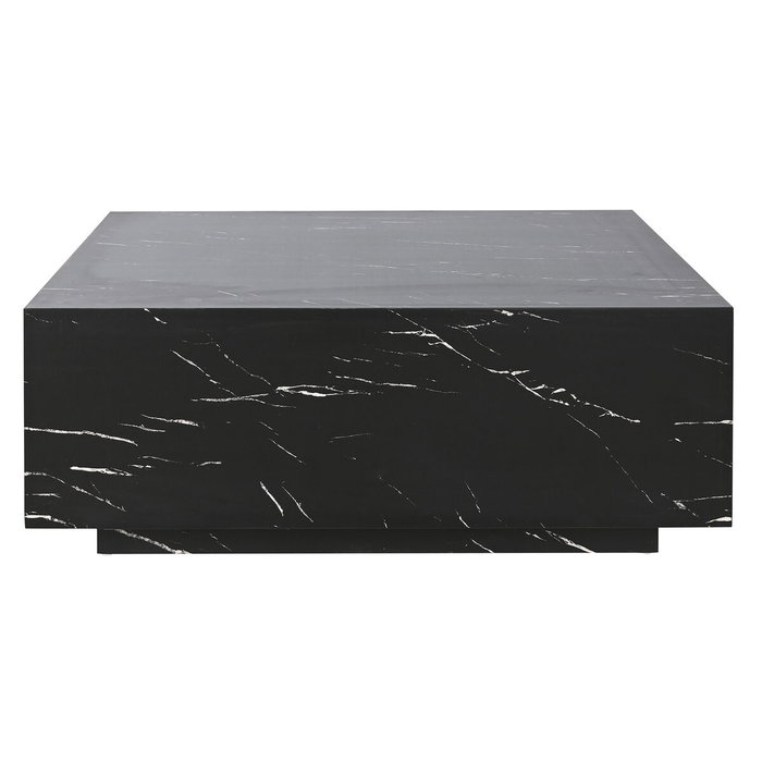 Table Basse Home ESPRIT Noir Bois MDF 90 x 90 x 35 cm Table Basse Home ESPRIT Noir Bois MDF 90 x 90 x 35 cm