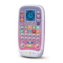 VTech P'tit Genius Magic Light Smartphone Jouet Interactif Éducatif avec Écran Lumineux - Rose - Pour Enfants 2 à 6 Ans