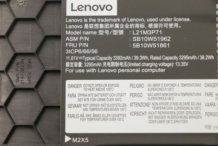 Lenovo Batterie interne Lithium-Ion 39,3 Wh pour ThinkPad T14 Gen 4