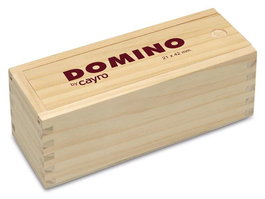 Cayro Domino Chamelo - Jeu de domino en bois et méthacrylate avec boîte - Version multilingue (français, espagnol, anglais, italien, portugais, allemand)