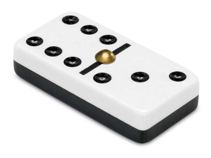 Cayro Domino Chamelo - Jeu de domino en bois et méthacrylate avec boîte - Version multilingue (français, espagnol, anglais, italien, portugais, allemand)