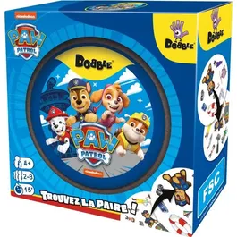 Dobble - Jeu de société Pat Patrouille - Zygomatic - Avec 5 mini-jeux - Version française - À partir de 6 ans
