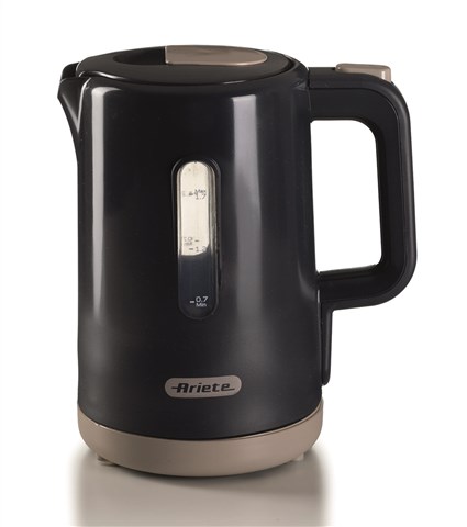 Ariete 2846/00 Bouilloire électrique Breakfast 1,7L avec filtre anticalc, base 360° et arrêt automatique - Graphite