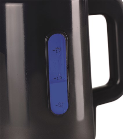 Ariete 2846/00 Bouilloire électrique Breakfast 1,7L avec filtre anticalc, base 360° et arrêt automatique - Graphite