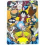 One Piece Couverture Multicolore Carreaux Ecossais 100 x 140 cm