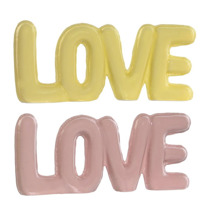 Home ESPRIT Figurine Décorative ESPRIT LOVE Jaune Rose Enfant (2 Unités) Home ESPRIT Figurine Décorative ESPRIT LOVE Jaune Rose Enfant (2 Unités)