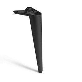 MAFOS Pata metálica Zamak Konika finition noire hauteur 200 mm