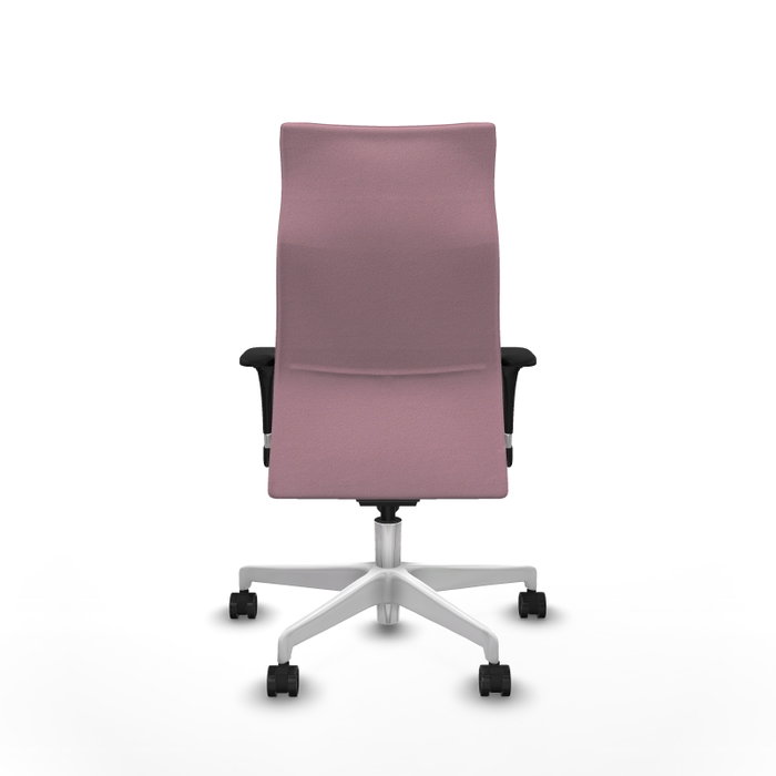 Piqueras Y Crespo Fauteuil Albacete Rose avec mécanisme Synchro et base blanche Piqueras Y Crespo Fauteuil Albacete Rose avec mécanisme Synchro et base blanche