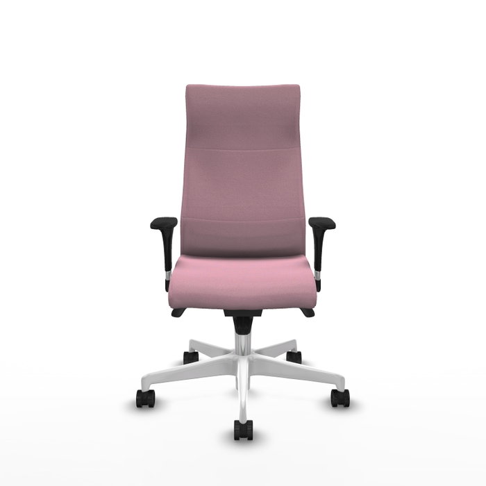 Piqueras Y Crespo Fauteuil Albacete Rose avec mécanisme Synchro et base blanche Piqueras Y Crespo Fauteuil Albacete Rose avec mécanisme Synchro et base blanche