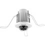 Hikvision Caméra de réseau dôme mini fixe encastrable AcuSense 4 MP 2.8 mm avec microphone, WDR 120 dB et détection humaine/véhicule