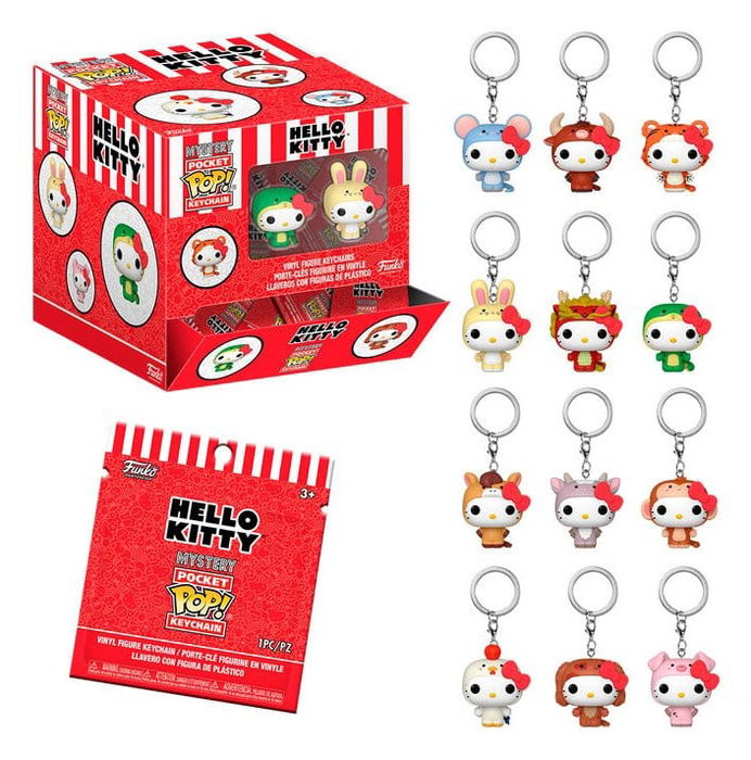 Funko Hello Kitty Mystery Pocket POP! Animals Présentoir de 12 porte-clés Funko Hello Kitty Mystery Pocket POP! Animals Présentoir de 12 porte-clés