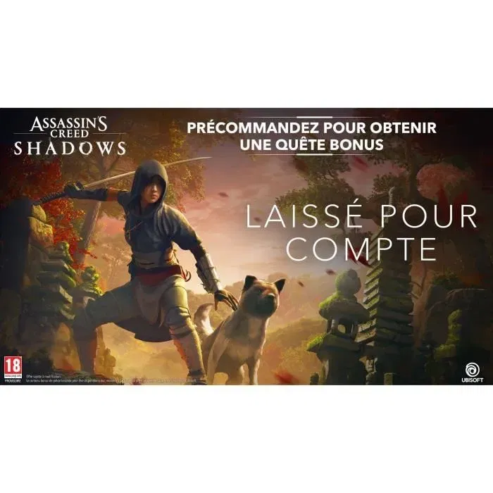 Ubisoft Assassin's Creed Shadows - Jeu d'Action-Aventure en Monde Ouvert sur Xbox Series X | Incarnez un Shinobi et un Samouraï dans le Japon Féodal
