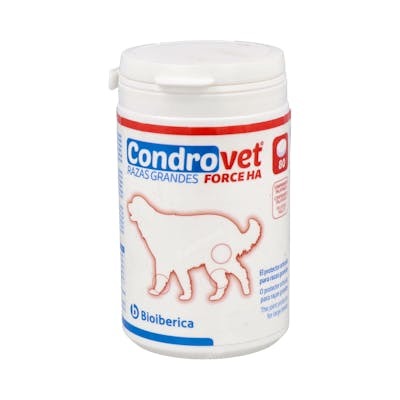 BIOIBERICA VET Condrovet Force HA pour chiens de grande taille +25 kg - 80 comprimés BIOIBERICA VET Condrovet Force HA pour chiens de grande taille +25 kg - 80 comprimés