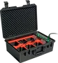 ALGAMLIGHT Case et chargeur pour 6 Event Par44 Quad-IP, mallette de transport premium avec charge intégrée