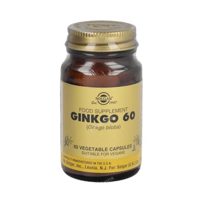 SOLGAR Ginkgo Biloba 60 Capsules végétales SOLGAR Ginkgo Biloba 60 Capsules végétales