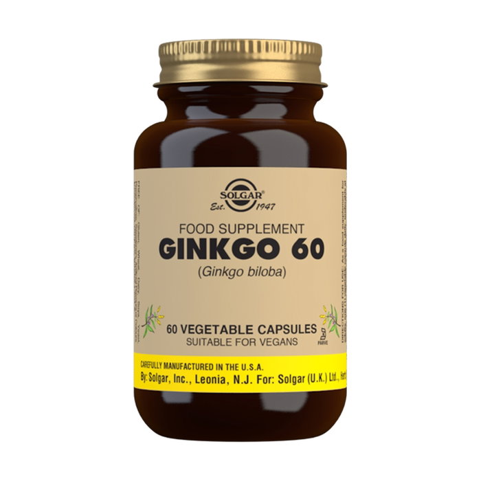 SOLGAR Ginkgo 60 capsules végétales