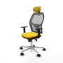 Piqueras y Crespo Chaise de Bureau avec Appui-tête Jorquera 1D086N2 Jaune