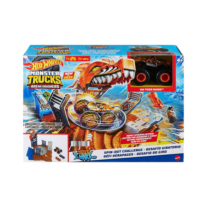 Hot Wheels Monster Trucks Arena Smashers Desafío Giratorio Hnb93 - Jeu de voiture de cascade avec effet tremblement - Jouet pour enfants dès 4 ans Hot Wheels Monster Trucks Arena Smashers Desafío Giratorio Hnb93 - Jeu de voiture de cascade avec effet tremblement - Jouet pour enfants dès 4 ans