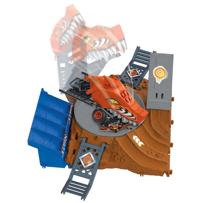 Hot Wheels Monster Trucks Arena Smashers Desafío Giratorio Hnb93 - Jeu de voiture de cascade avec effet tremblement - Jouet pour enfants dès 4 ans Hot Wheels Monster Trucks Arena Smashers Desafío Giratorio Hnb93 - Jeu de voiture de cascade avec effet tremblement - Jouet pour enfants dès 4 ans