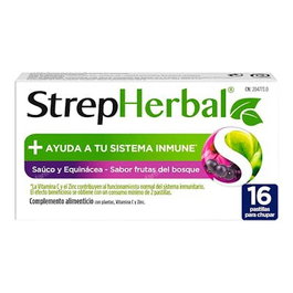 STREPHERBAL Sauco y Equinacea 16 pastilles à sucer