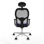 Piqueras y Crespo Chaise de Bureau Jorquera 1D086N1 Bleu clair