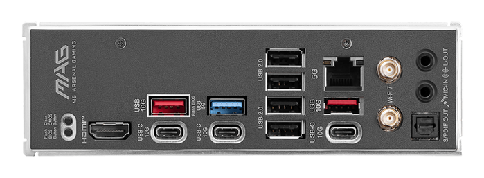 MSI MAG B850 TOMAHAWK MAX WiFi Carte mère AMD Ryzen Socket AM5 DDR5 PCIe 5.0 Wi-Fi 7