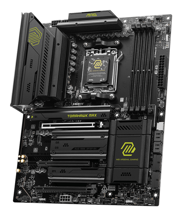 MSI MAG B850 TOMAHAWK MAX WiFi Carte mère AMD Ryzen Socket AM5 DDR5 PCIe 5.0 Wi-Fi 7