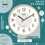 SAMI Horloge murale rouge 30 cm bois de pin HQ Taiwan Red