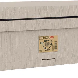 Stefanplast Balconnière ETHICA - 50 x 18 x h17 cm - 9 Litres - En plastique - Blanc - Déco lumineuse et minimaliste