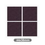 Hantums Lot de 4 feutres adhésifs carrés 44x38mm - Marron