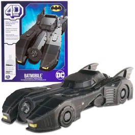 Spin Master Games Puzzle 4D Build Batmobile - Modèle 3D à assembler de 202 pièces de Batman pour enfants à partir de 12 ans