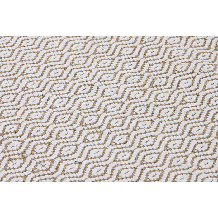 Tapis Home ESPRIT Blanc Naturel 120 x 1 x 180 cm