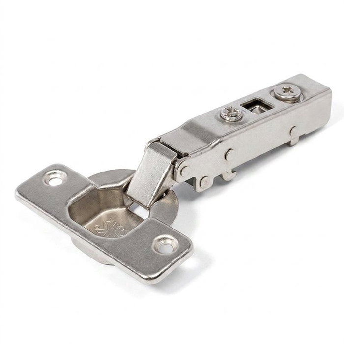ALK System Charnière PUMA Ø35 avec piston, coude droit, ouverture 110º, Nickel