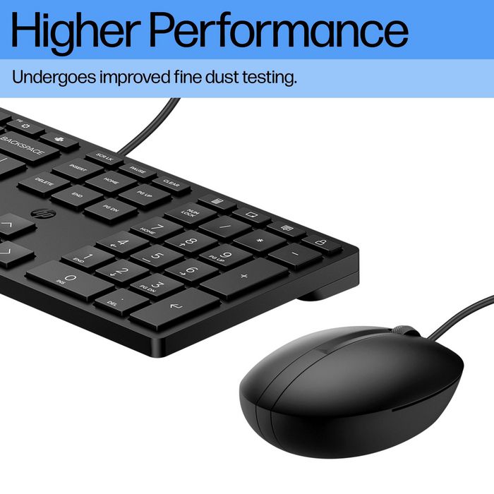 HP 320MK Ensemble Clavier et Souris Filaire - Noir - UK HP 320MK Ensemble Clavier et Souris Filaire - Noir - UK