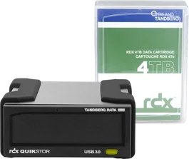 Tandberg Data Kit Externe RDX avec Disque Dur 4 To Noir (8866-RDX) Sauvegarde Haute Fiabilité