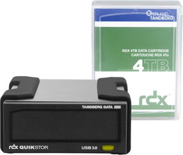 Tandberg Data QuikStor RDX 8866-RDX avec cassette 4 To Noir