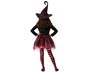 Déguisement de sorcière fuchsia avec chapeau pointu pour fille 10-12 ans - Robe courte brillante pour Halloween et carnaval