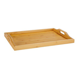 Andrea House Bandeja de bambou 43 x 31 x 5 cm Plateau de service avec anses