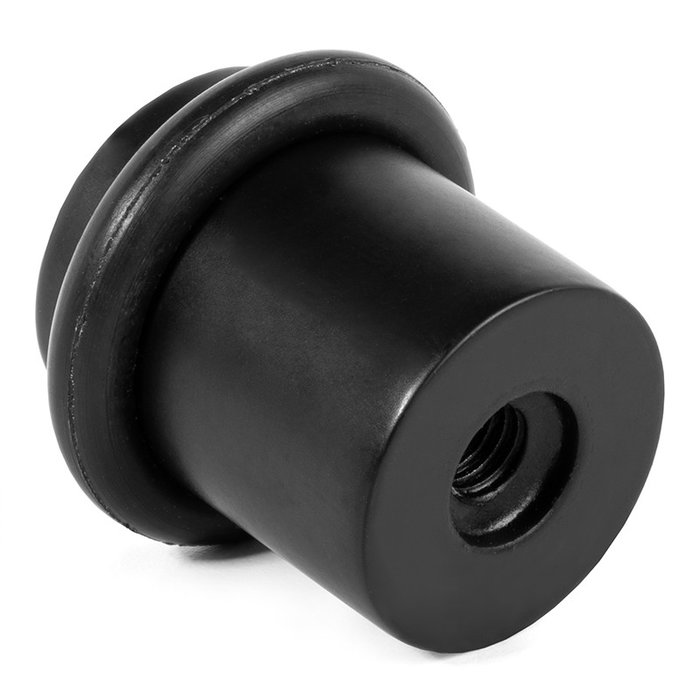 Herrajes ALK 1069 Butée de Porte Inox 304 Noir Mat Dimensions D22 H30 mm - Acier Inoxydable