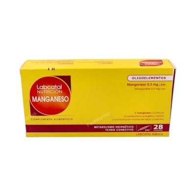 Labcatal 10 Manganèse 28 ampoules Labcatal 10 Manganèse 28 ampoules