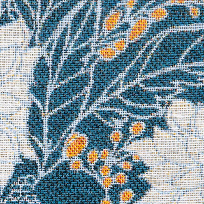 BigBuy Home Coussin Bleu Fleurs 60 x 10 x 40 cm