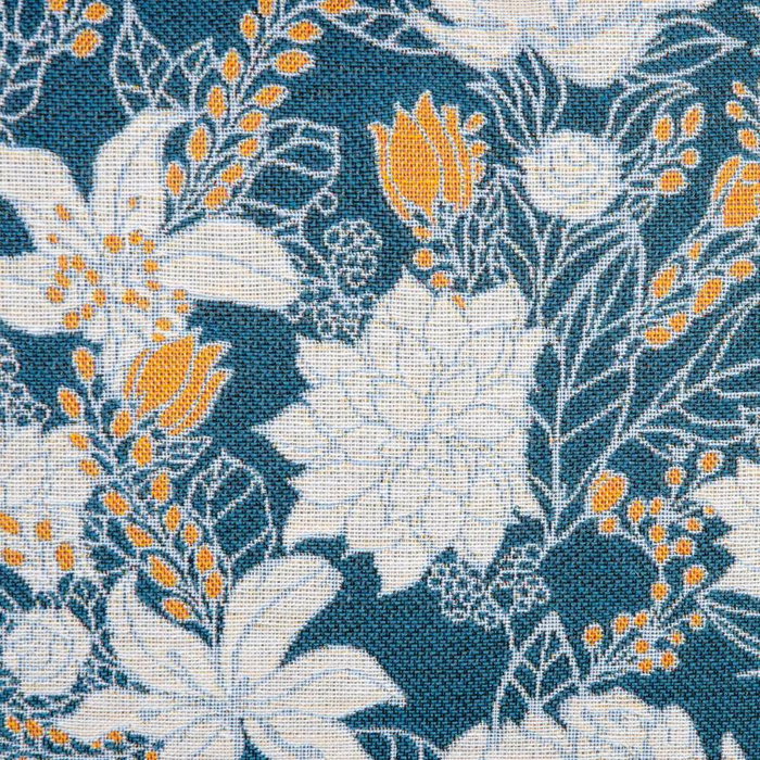 BigBuy Home Coussin Bleu Fleurs 60 x 10 x 40 cm