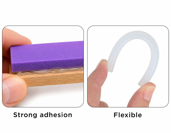 Innspiro Pack de 12 barres de colle silicone thermofusible 0,7 x 10 cm