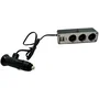HTC EQUIPEMENTS - Triple prise allume cigare 12V/24V avec 2 ports USB-A 3.1A (5A/60W total) et câble 60 cm