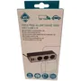 HTC EQUIPEMENTS - Triple prise allume cigare 12V/24V avec 2 ports USB-A 3.1A (5A/60W total) et câble 60 cm