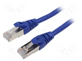 QOLTEC Câble Ethernet Patch Cord Cat 6 F/UTP Bleu 3m RJ45