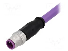HARTING Connecteur M12 mâle 4 broches avec cordon 10 m Code B Profibus droit